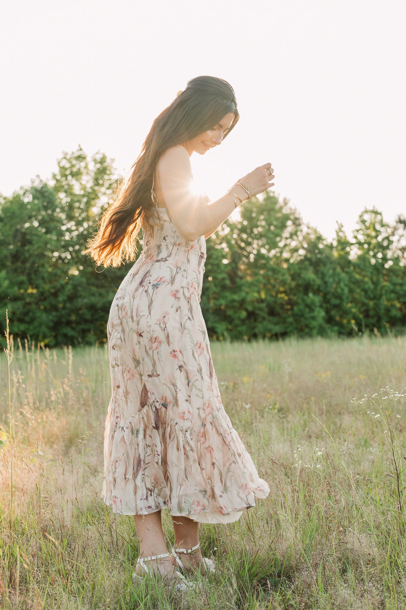 Tulip Floral Midi Dress