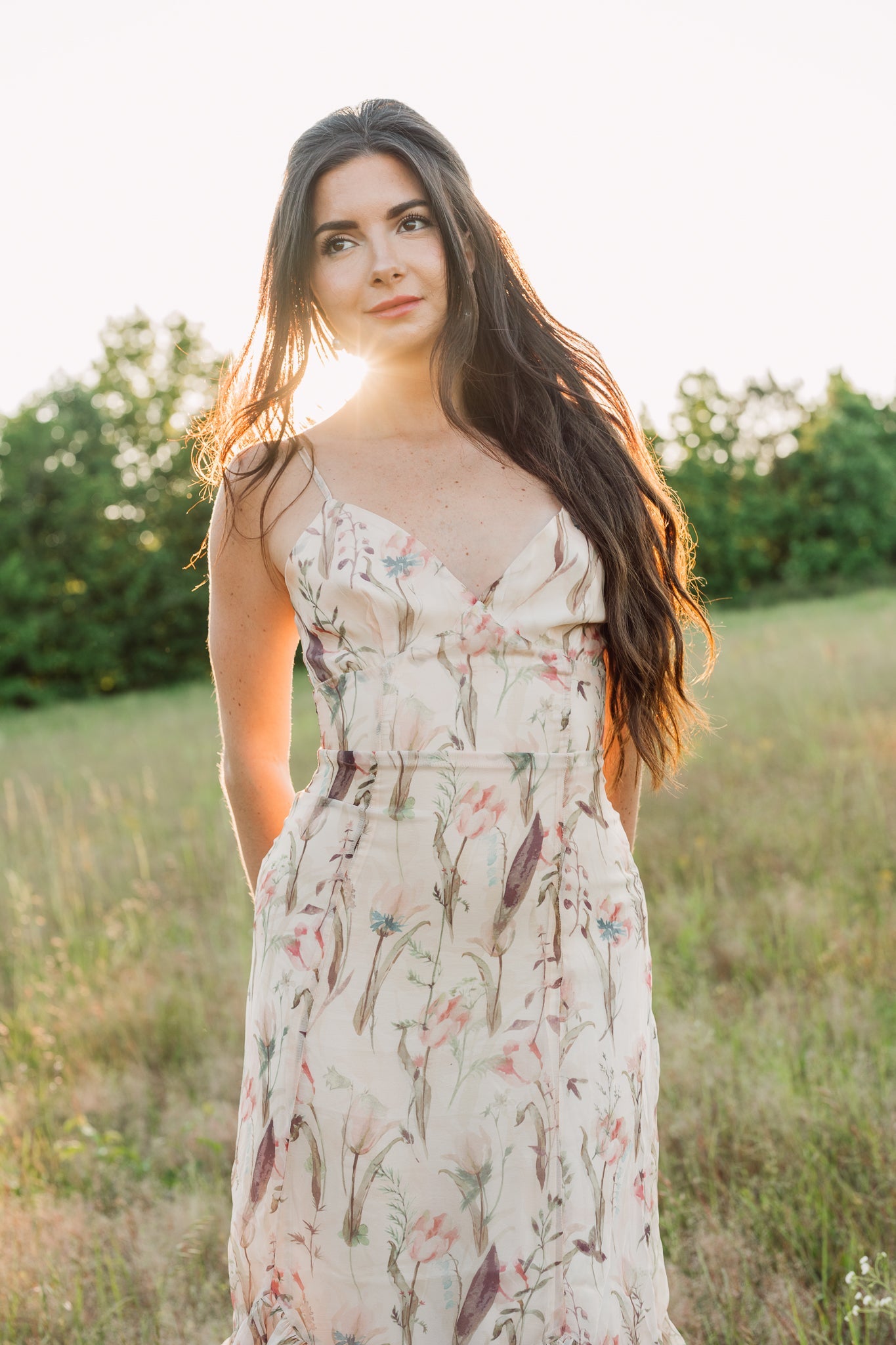 Tulip Floral Midi Dress